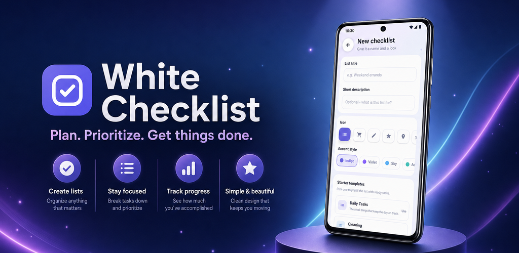 White Checklist app showcase